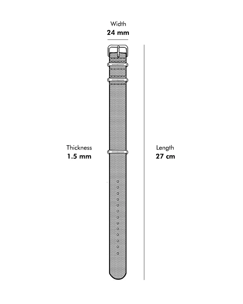 24mm Yellow Nylon Strap - Image 5