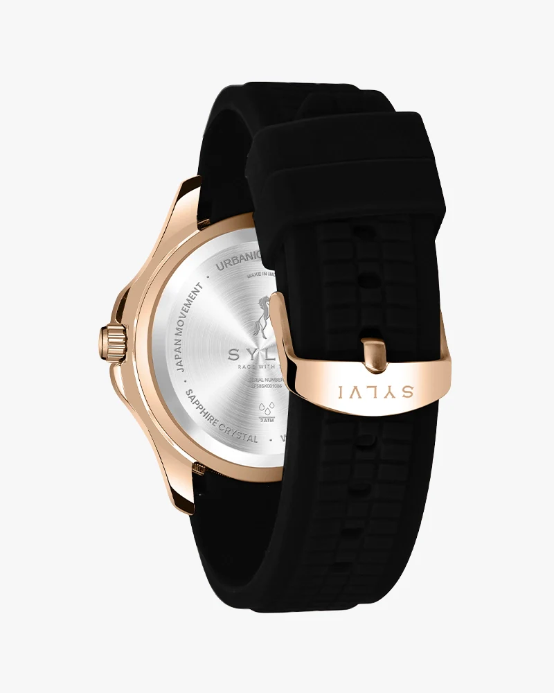 Urbanic Black Rose Gold Silicone - Image 5